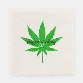 Servilleta De Papel Feliz Boda de Weeding Pun