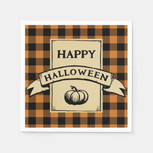 Servilleta De Papel felíz búfalo de halloween