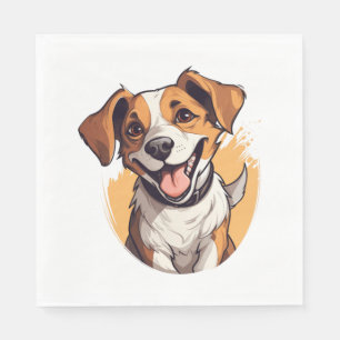 Servilleta De Papel Feliz cachorro sonriente Classic T-Shirt