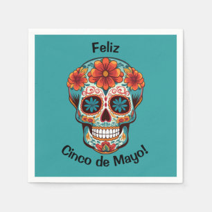 Servilleta De Papel ¡Feliz Cinco de Mayo! Sugar Skull