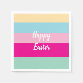 Servilleta De Papel Feliz Cojín decorativo del patrón de franjas color