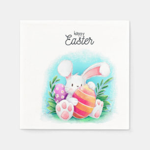Servilleta De Papel Feliz Conejo de Pascua