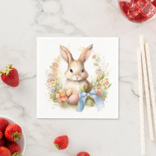 Servilleta De Papel Feliz Conejo de Pascua