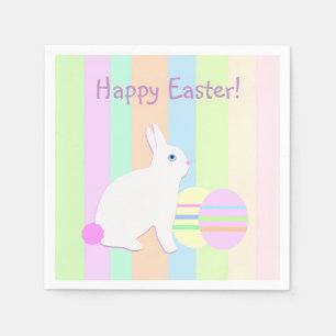 Servilleta De Papel Feliz Conejo de Pascua y Huevos