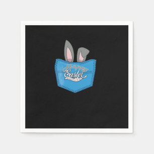 Servilleta De Papel Feliz Conejo de Peeking Pop de Pascua
