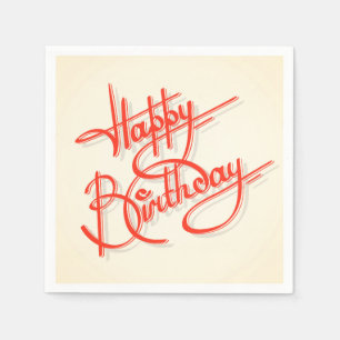 Servilleta De Papel Feliz cumpleaños
