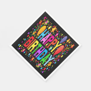 SERVILLETA DE PAPEL FELIZ CUMPLEAÑOS