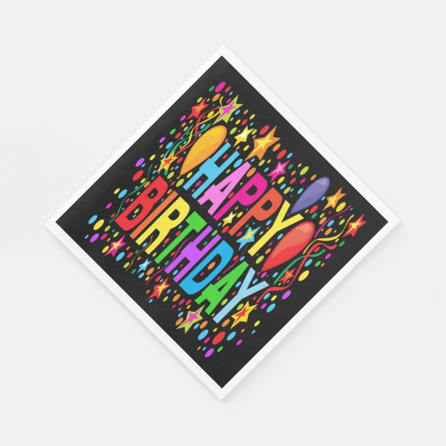 SERVILLETA DE PAPEL FELIZ CUMPLEAÑOS (Esquina)