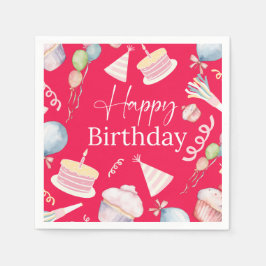 Servilleta De Papel Feliz cumpleaños