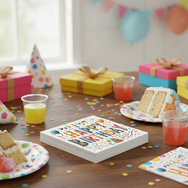 Servilleta De Papel Feliz cumpleaños