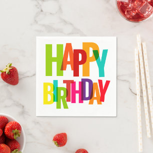 Servilleta De Papel Feliz cumpleaños