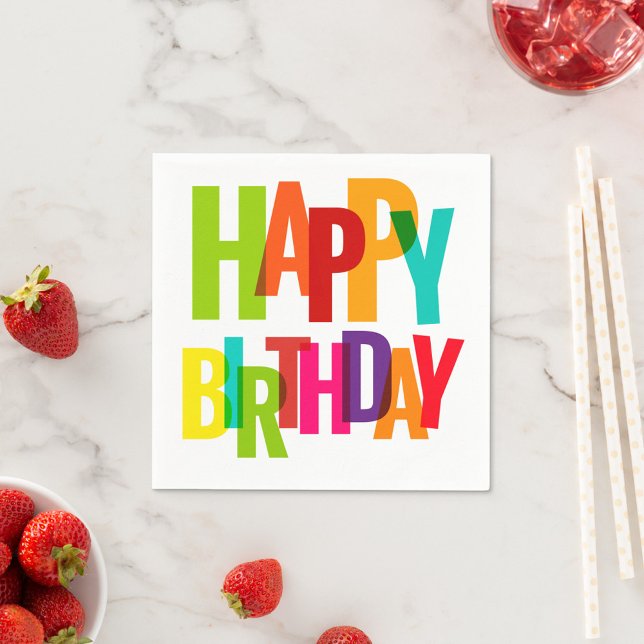 Servilleta De Papel Feliz cumpleaños (Subido por el creador)