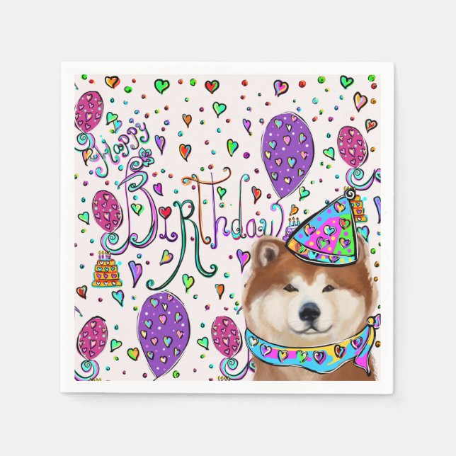 SERVILLETA DE PAPEL FELIZ CUMPLEAÑOS (Anverso)