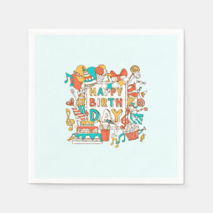 SERVILLETA DE PAPEL FELIZ CUMPLEAÑOS