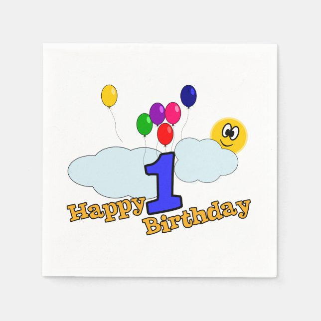 Servilleta De Papel Feliz cumpleaños (Anverso)