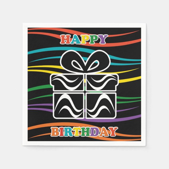 Servilleta De Papel Feliz cumpleaños (Anverso)
