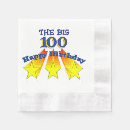 Servilleta De Papel Feliz cumpleaños 100