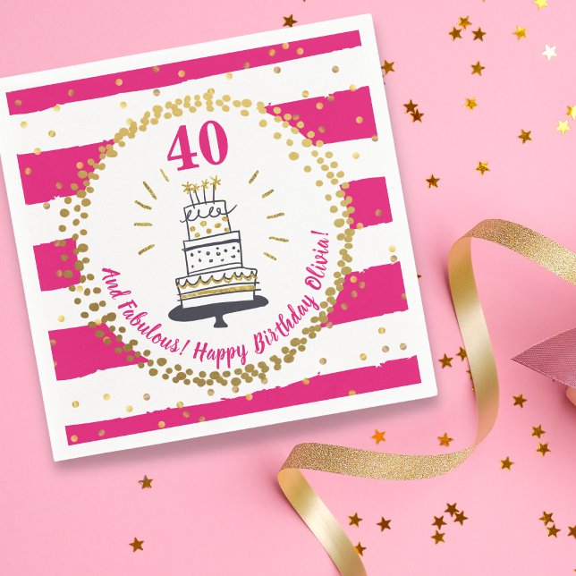 Servilleta De Papel Feliz Cumpleaños A Cualquier Edad Purpurina Blanco (Subido por el creador)