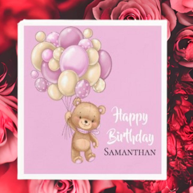 Servilleta De Papel Feliz cumpleaños a nuestro dulce Chica (Planning A Party Is Fun When You Shop With Us. Find Everything You Need)