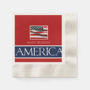 Servilleta De Papel ¡Feliz cumpleaños América!
