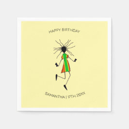 Servilleta De Papel Feliz cumpleaños, asombrosa danza