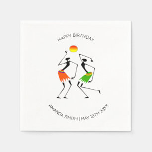 Servilleta De Papel Feliz cumpleaños Bright Sun Dance