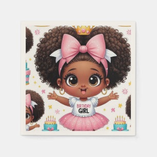 Servilleta De Papel Feliz cumpleaños Chica Chibi Napkins