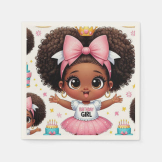 Servilleta De Papel Feliz cumpleaños Chica Chibi Napkins