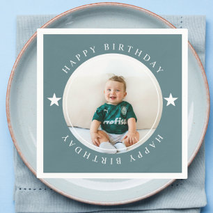 Servilleta De Papel Feliz cumpleaños con foto
