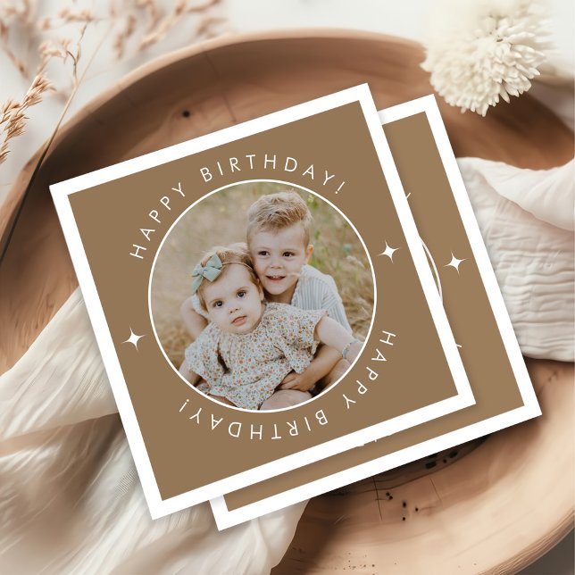 Servilleta De Papel Feliz cumpleaños con foto (Subido por el creador)