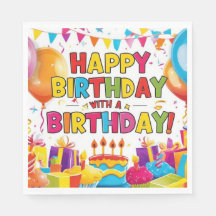 Feliz cumpleaños con un cumpleaños
