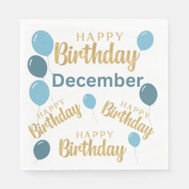 Servilleta De Papel Feliz cumpleaños, cumpleaños, cumpleaños, cumpleañ