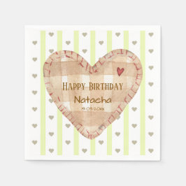 Servilleta De Papel Feliz cumpleaños Cute giratorio