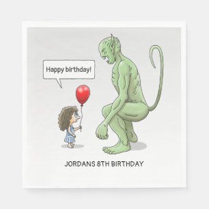 Servilleta De Papel Feliz cumpleaños duende