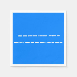 Servilleta De Papel Feliz cumpleaños en Morse Code