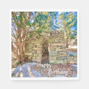 Servilleta De Papel Feliz cumpleaños, error de historia