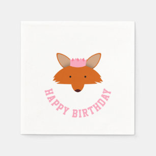 Servilleta De Papel Feliz cumpleaños Fox