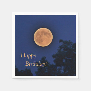 Servilleta De Papel Feliz cumpleaños Harvest Moon