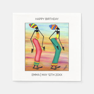 Servilleta De Papel Feliz cumpleaños, marcha Inspiradora