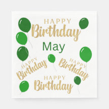 Feliz cumpleaños Mayo cumpleaños Papel