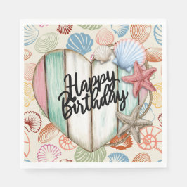 Servilleta De Papel Feliz cumpleaños Nautical