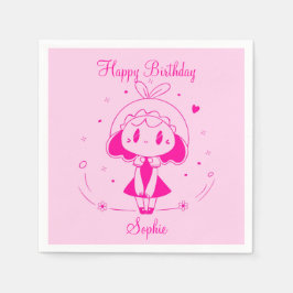 Servilleta De Papel Feliz Cumpleaños Personalizado 