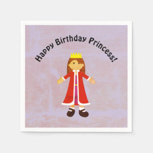 Servilleta De Papel Feliz cumpleaños Princesa Cute Personalizado Princ