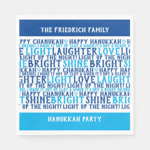 Servilleta De Papel FELIZ DESEO DE Festividades personalizadas HANUKKA