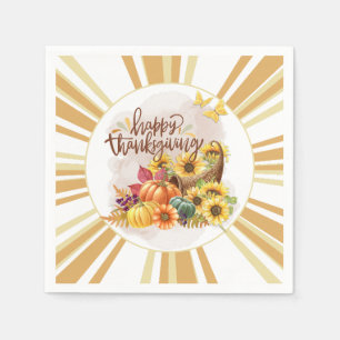 Servilleta De Papel Feliz Día de Acción de Gracias