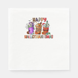 Servilleta De Papel Feliz Día de Acción de Gracias Hallothanksmas Gnom