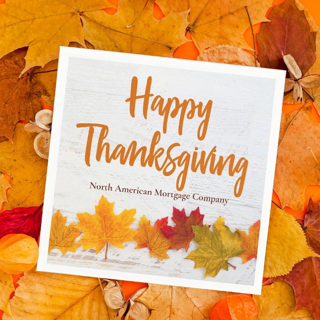 Servilleta De Papel Feliz Día de Acción de Gracias Personalizado Fiest (Subido por el creador)