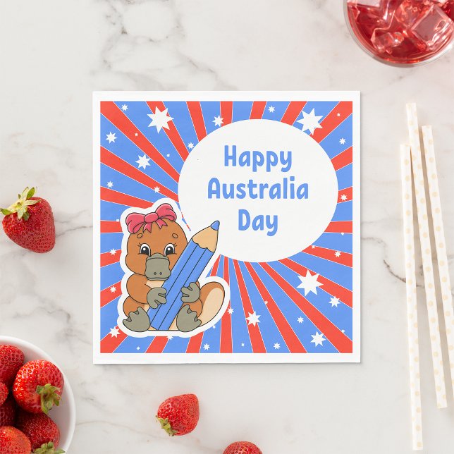 Servilleta De Papel Feliz Día de Australia (Subido por el creador)