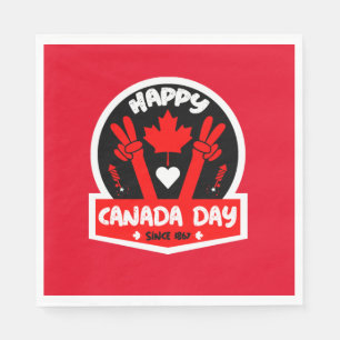 Servilleta De Papel Feliz Día de Canadá 1 de julio