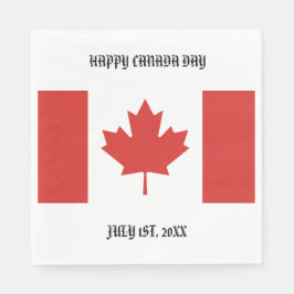 Servilleta De Papel Feliz Día de Canadá 1 de julio Fiesta